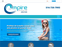 Tablet Screenshot of empirepiscine.com